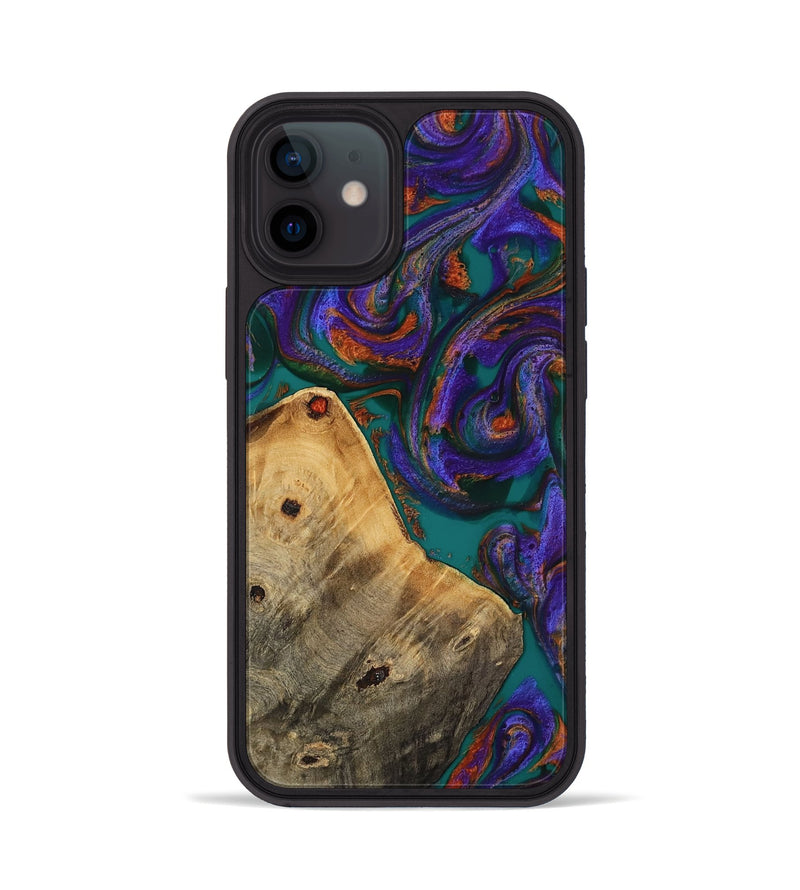 iPhone 12 Wood Phone Case - Erick (Purple, 818499)