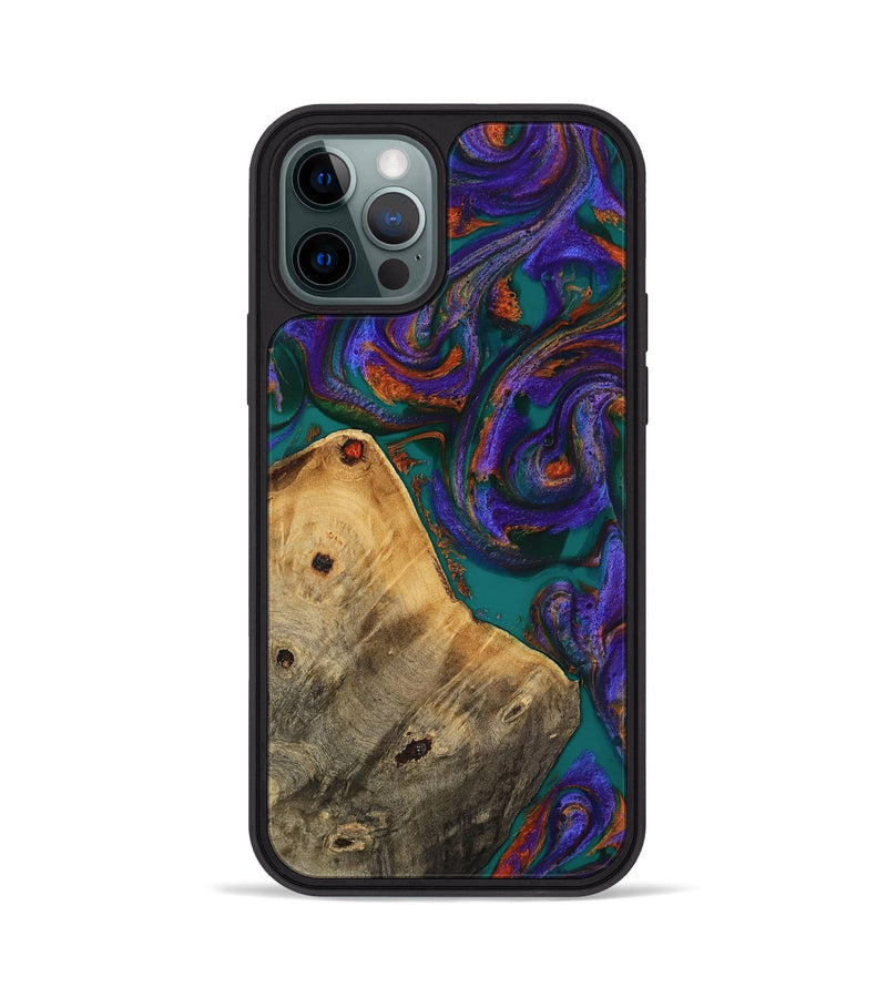 iPhone 12 Pro Wood Phone Case - Erick (Purple, 818499)