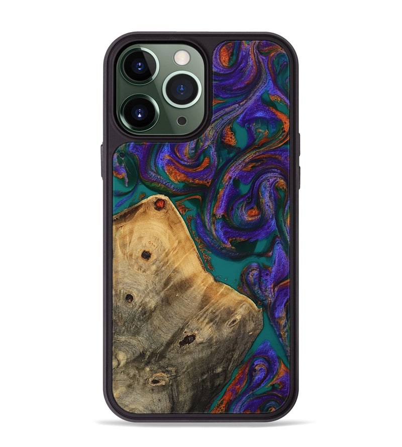 iPhone 13 Pro Max Wood Phone Case - Erick (Purple, 818499)