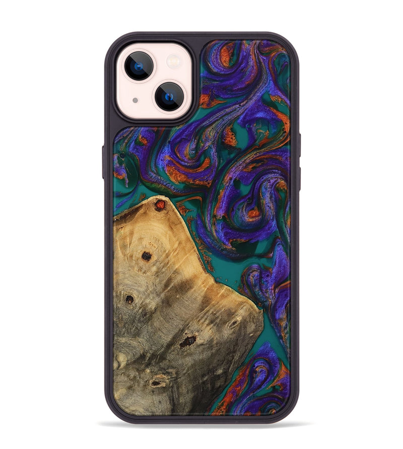 iPhone 14 Plus Wood Phone Case - Erick (Purple, 818499)