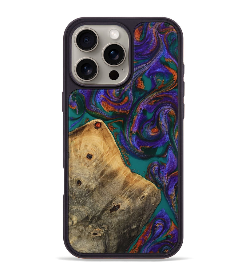 iPhone 16 Pro Max Wood Phone Case - Erick (Purple, 818499)