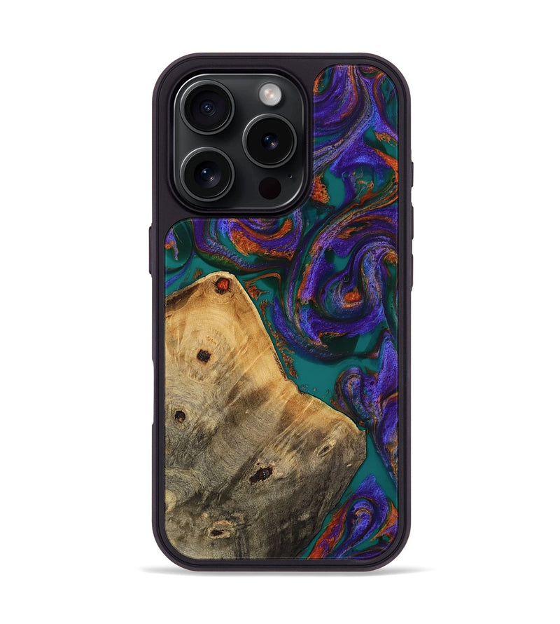 iPhone 16 Pro Wood Phone Case - Erick (Purple, 818499)