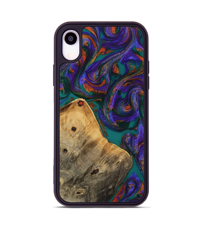 iPhone Xr Wood Phone Case - Erick (Purple, 818499)