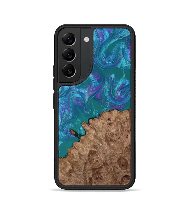 Galaxy S22 Wood Phone Case - Larissa (Purple, 818501)