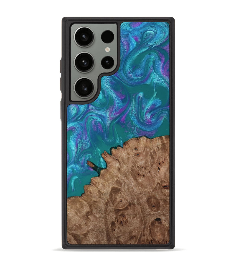 Galaxy S23 Ultra Wood Phone Case - Larissa (Purple, 818501)