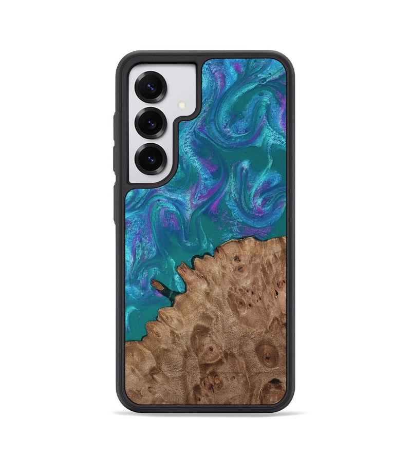 Galaxy S25 Wood Phone Case - Larissa (Purple, 818501)
