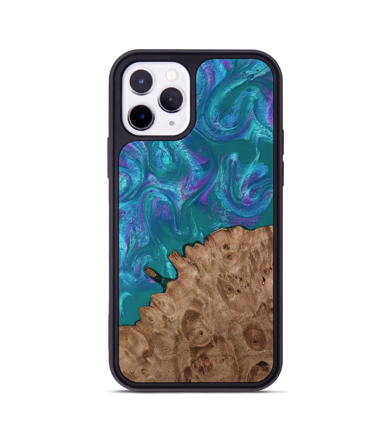 iPhone 11 Pro Wood Phone Case - Larissa (Purple, 818501)