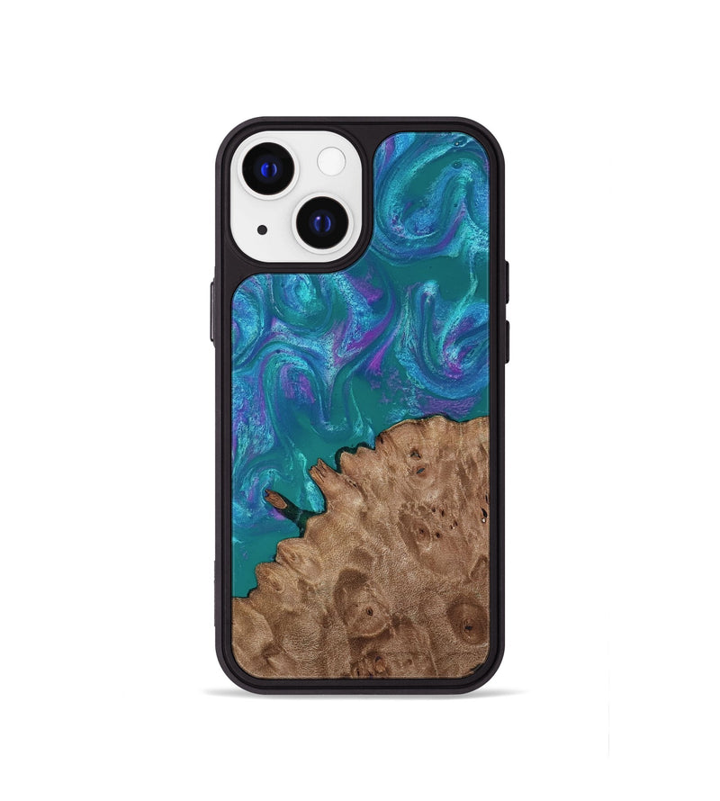 iPhone 13 mini Wood Phone Case - Larissa (Purple, 818501)