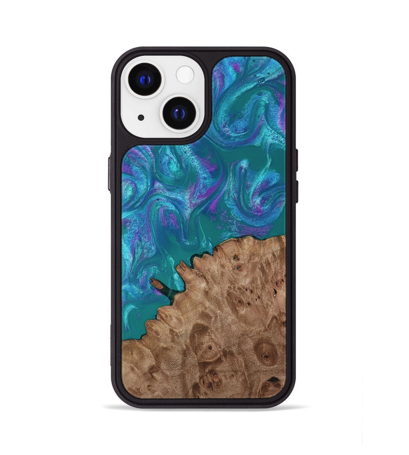 iPhone 13 Wood Phone Case - Larissa (Purple, 818501)