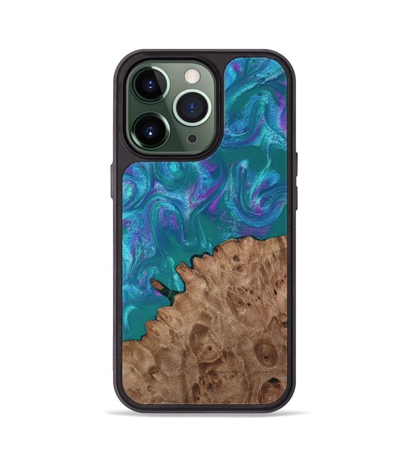 iPhone 13 Pro Wood Phone Case - Larissa (Purple, 818501)