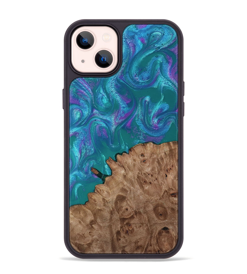 iPhone 14 Plus Wood Phone Case - Larissa (Purple, 818501)