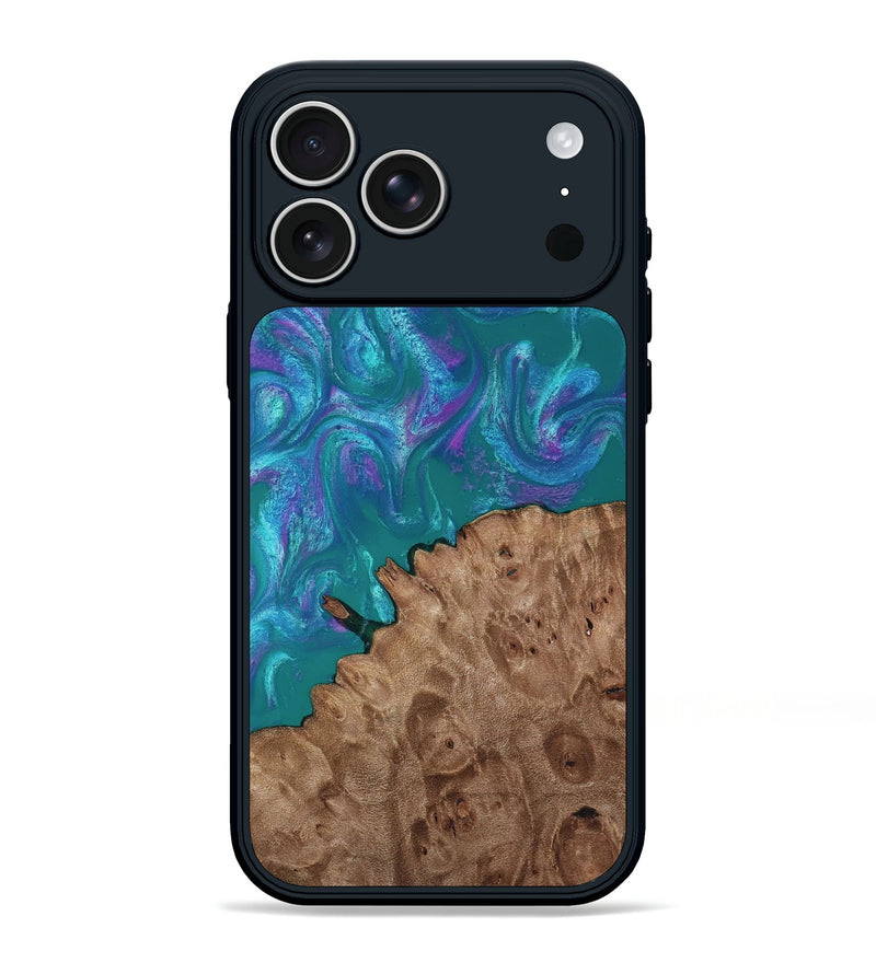 iPhone 17 Pro Max Wood Phone Case - Larissa (Purple, 818501)