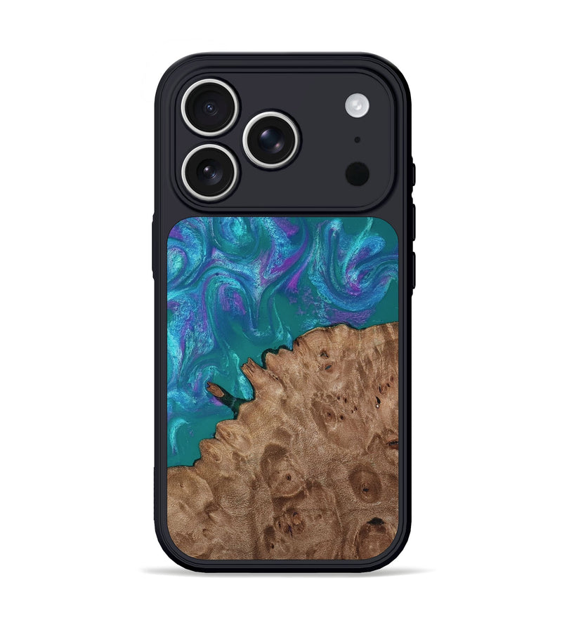 iPhone 17 Pro Wood Phone Case - Larissa (Purple, 818501)