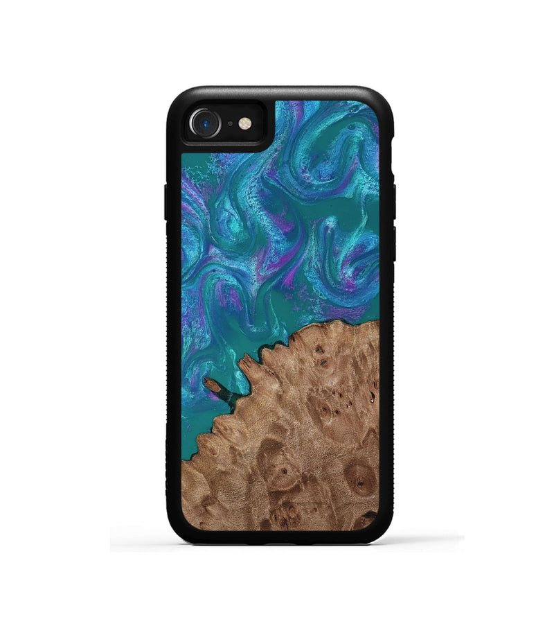 iPhone SE Wood Phone Case - Larissa (Purple, 818501)