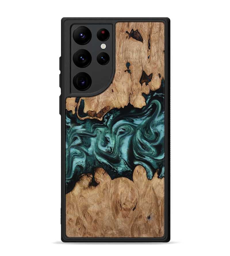Galaxy S22 Ultra Wood Phone Case - Noel (Green, 818502)