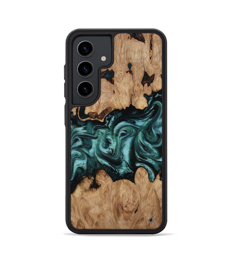 Galaxy S24 Wood Phone Case - Noel (Green, 818502)