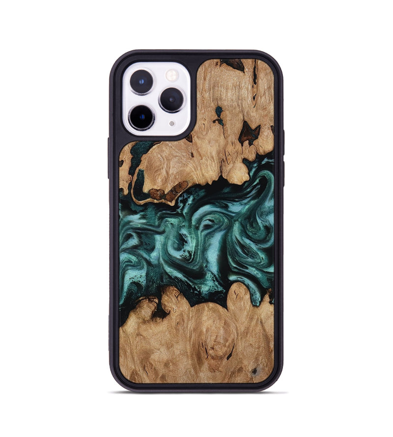 iPhone 11 Pro Wood Phone Case - Noel (Green, 818502)