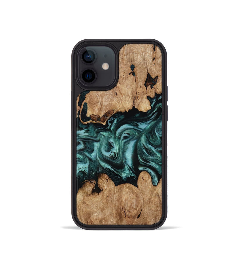 iPhone 12 mini Wood Phone Case - Noel (Green, 818502)