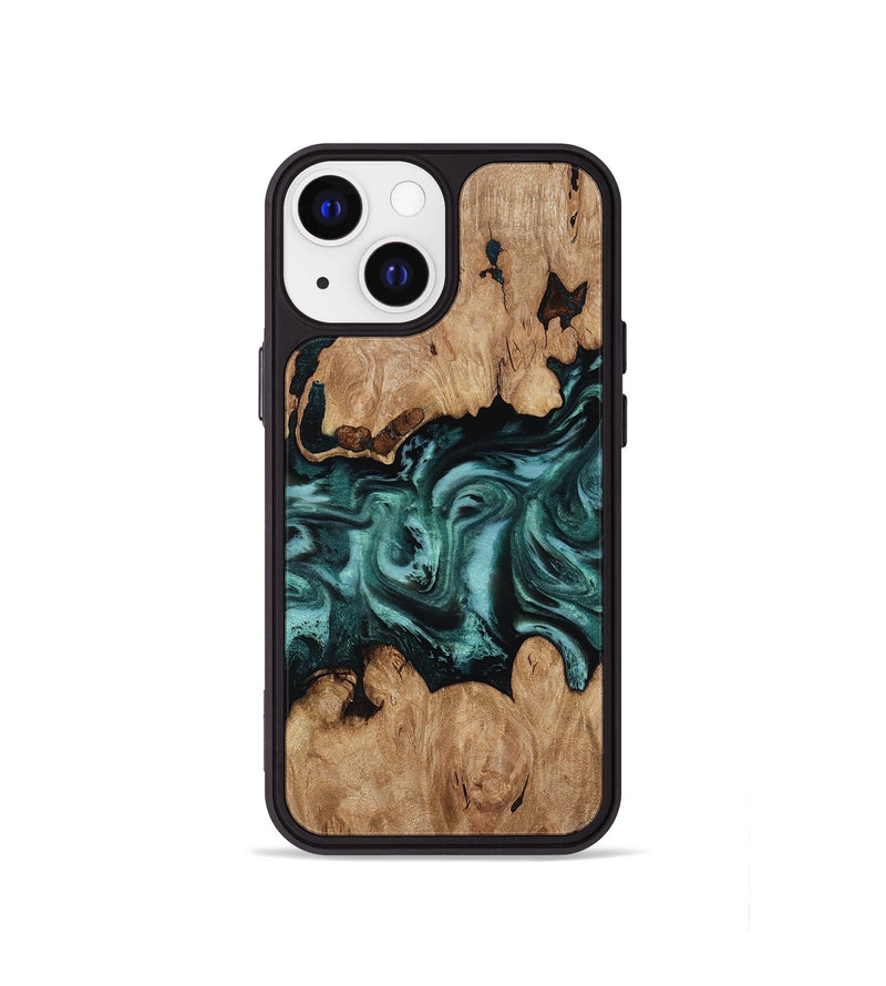 iPhone 13 mini Wood Phone Case - Noel (Green, 818502)