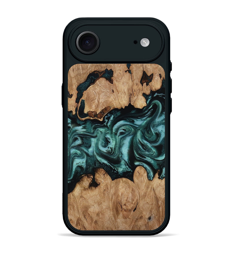 iPhone 17 Air Wood Phone Case - Noel (Green, 818502)