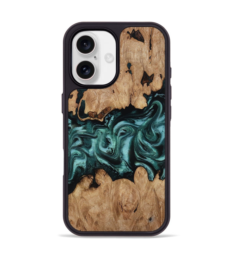 iPhone 17 Wood Phone Case - Noel (Green, 818502)