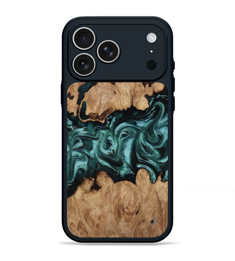 iPhone 17 Pro Max Wood Phone Case - Noel (Green, 818502)