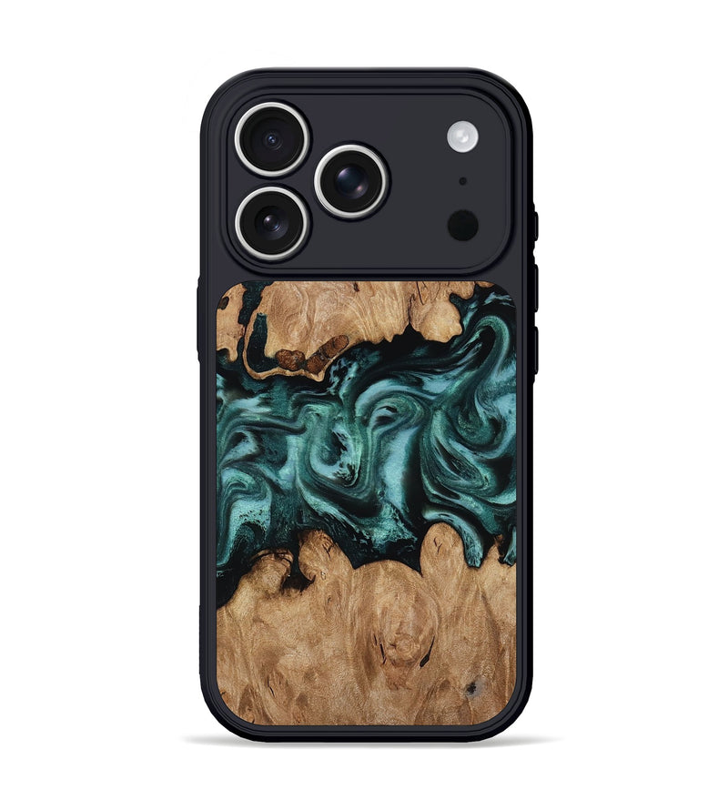 iPhone 17 Pro Wood Phone Case - Noel (Green, 818502)