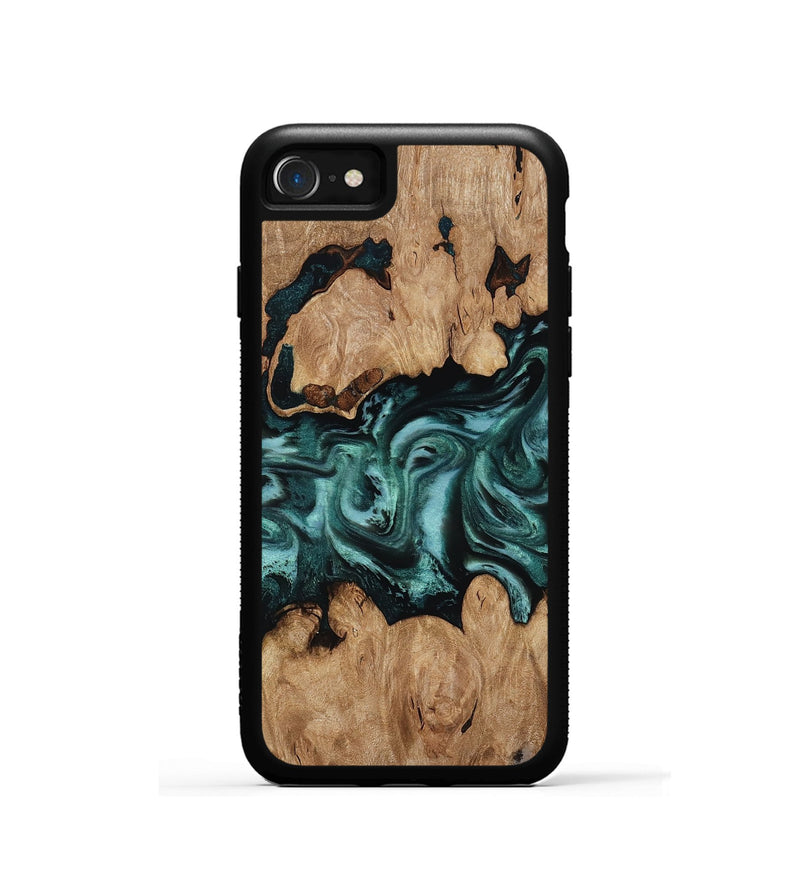 iPhone SE Wood Phone Case - Noel (Green, 818502)