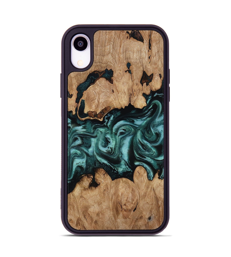 iPhone Xr Wood Phone Case - Noel (Green, 818502)