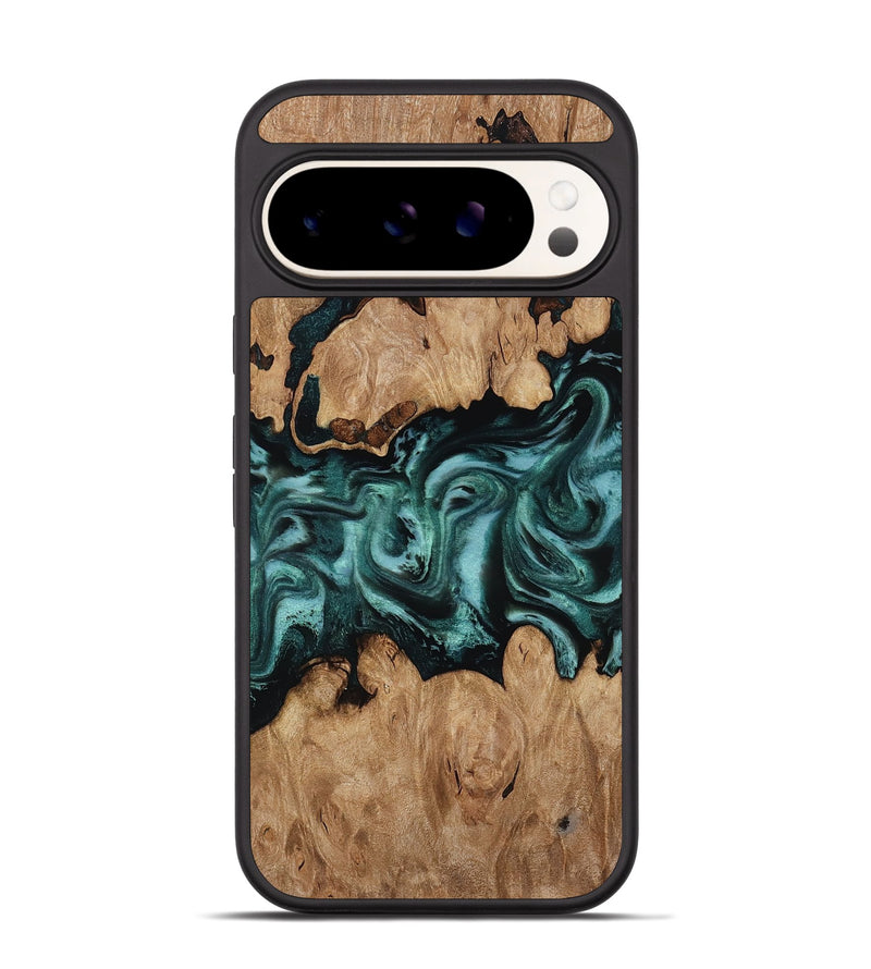 Pixel 9 Pro Wood Phone Case - Noel (Green, 818502)