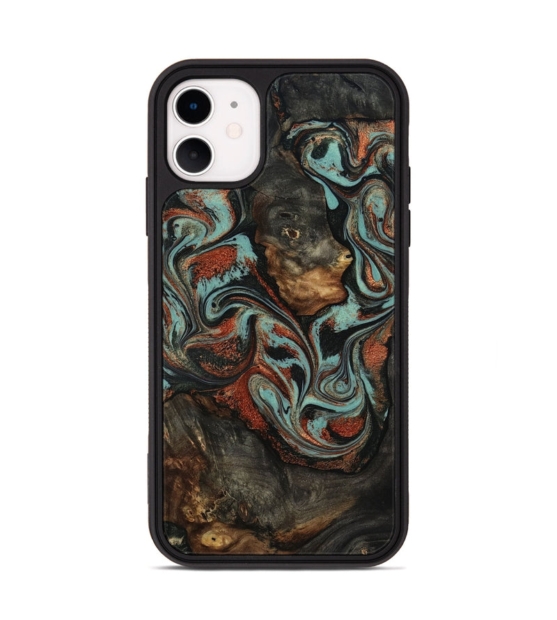 iPhone 11 Wood Phone Case - Seven (Green, 818503)