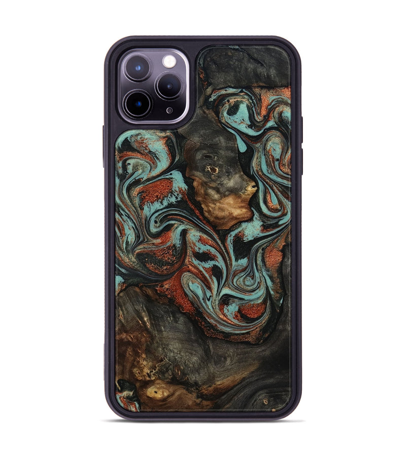 iPhone 11 Pro Max Wood Phone Case - Seven (Green, 818503)
