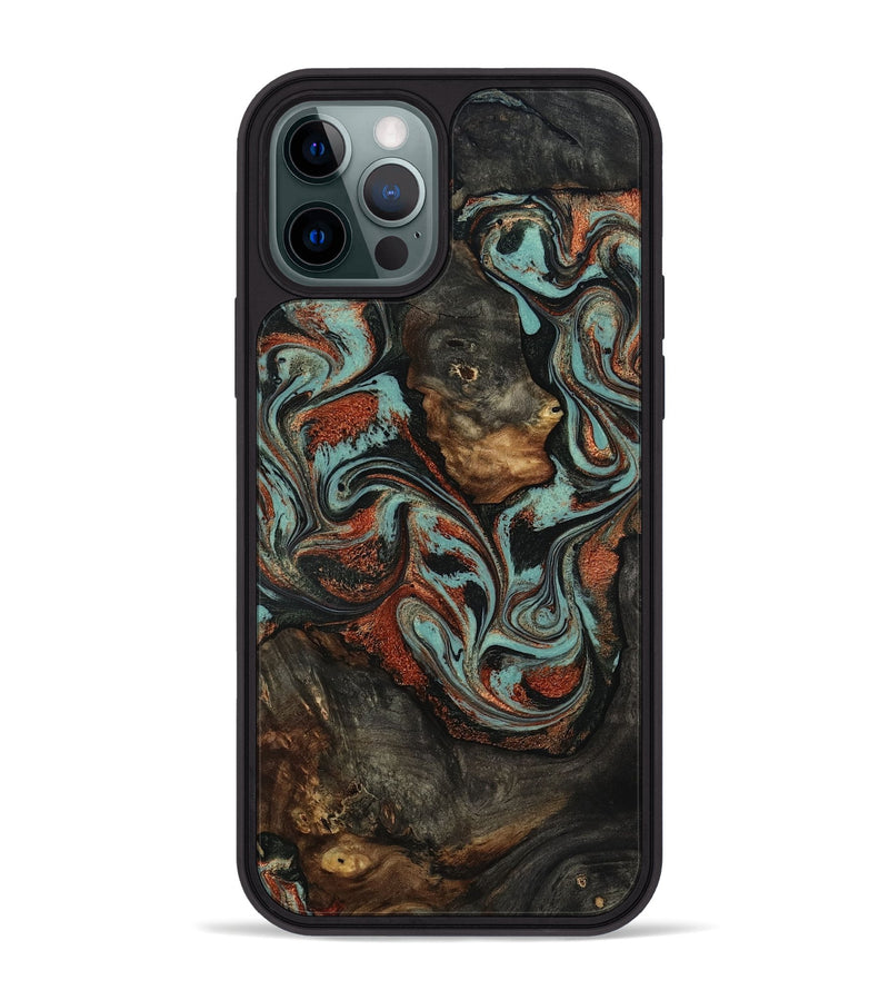 iPhone 12 Pro Max Wood Phone Case - Seven (Green, 818503)