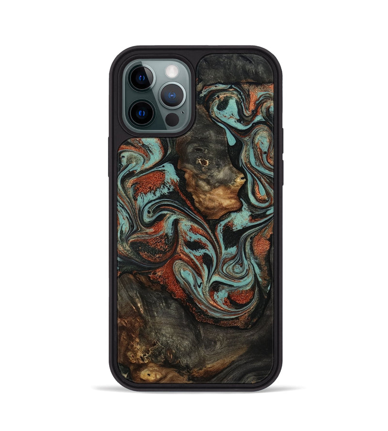 iPhone 12 Pro Wood Phone Case - Seven (Green, 818503)