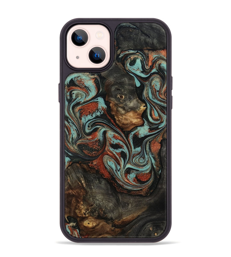 iPhone 14 Plus Wood Phone Case - Seven (Green, 818503)