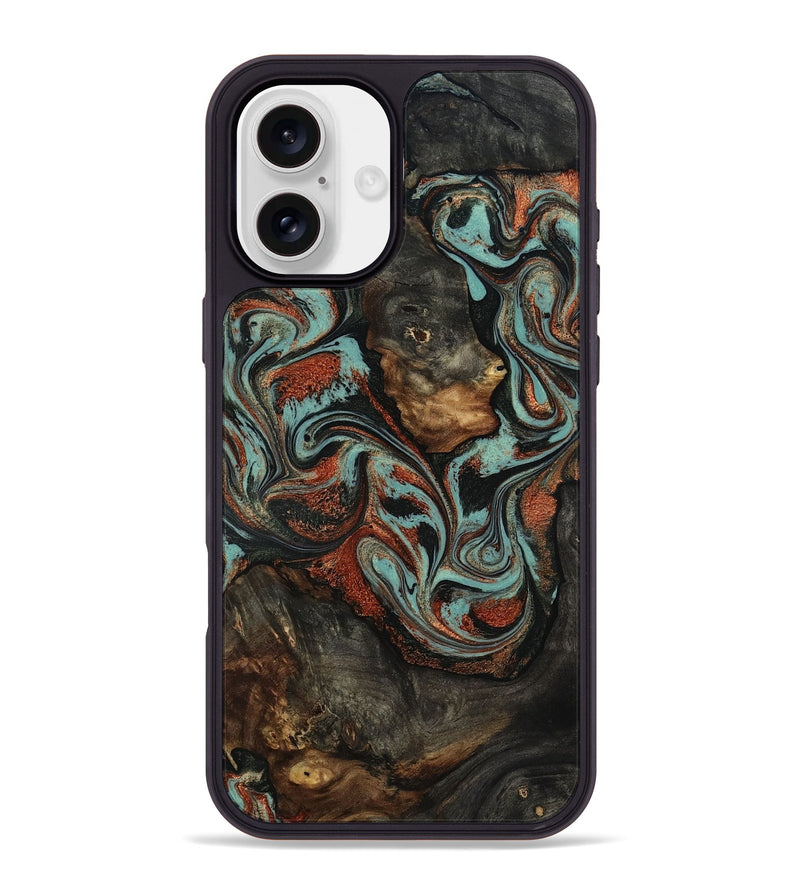 iPhone 16 Plus Wood Phone Case - Seven (Green, 818503)
