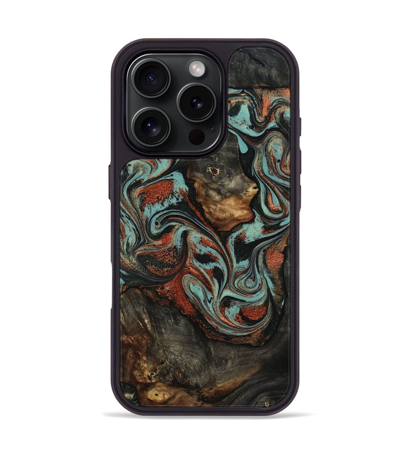 iPhone 16 Pro Wood Phone Case - Seven (Green, 818503)