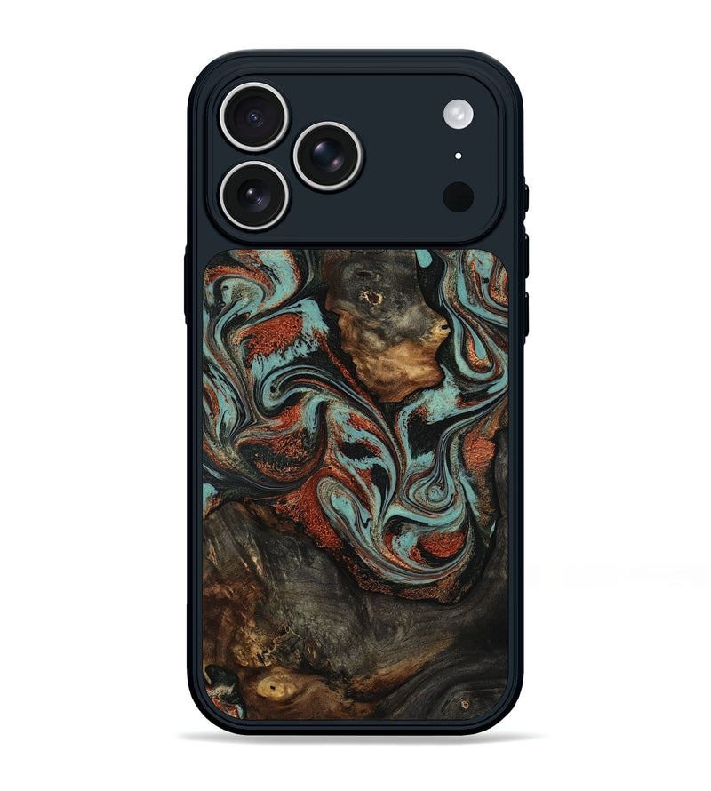 iPhone 17 Pro Max Wood Phone Case - Seven (Green, 818503)
