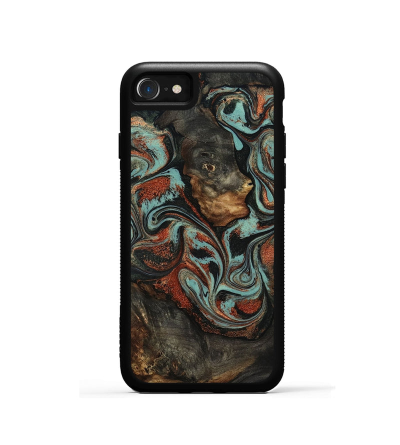 iPhone SE Wood Phone Case - Seven (Green, 818503)