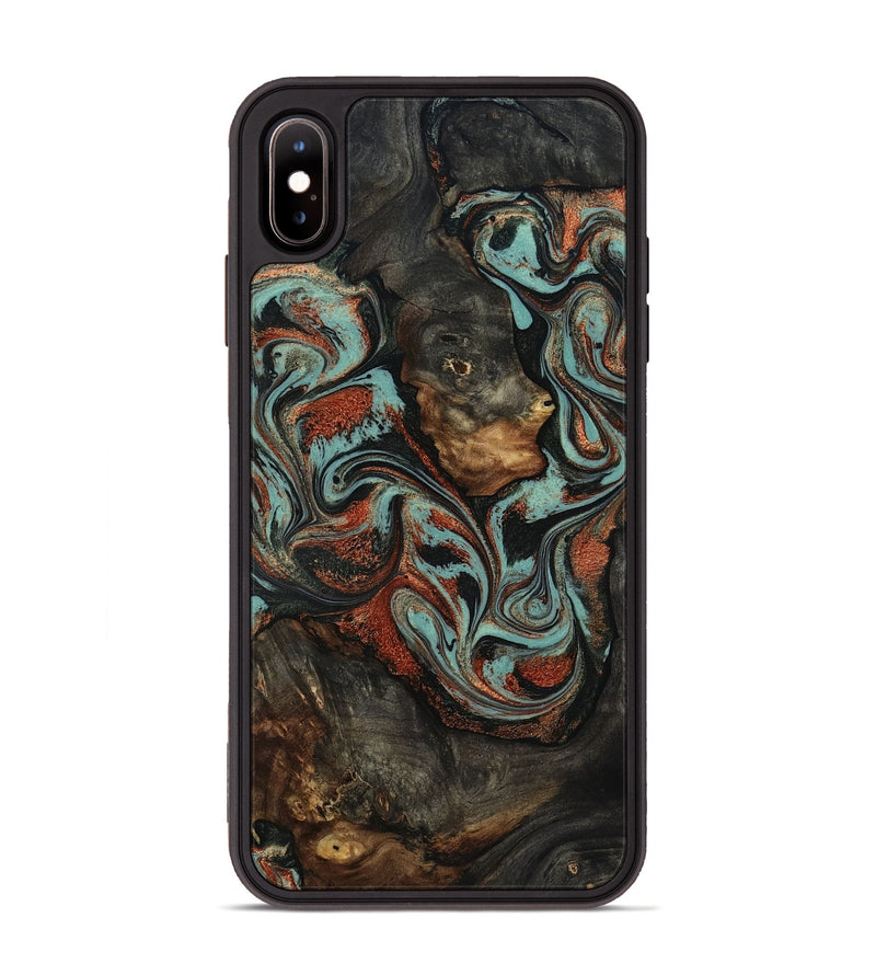 iPhone Xs Max Wood Phone Case - Seven (Green, 818503)