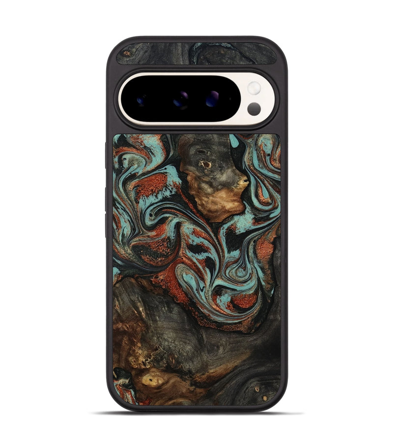 Pixel 9 Pro Wood Phone Case - Seven (Green, 818503)