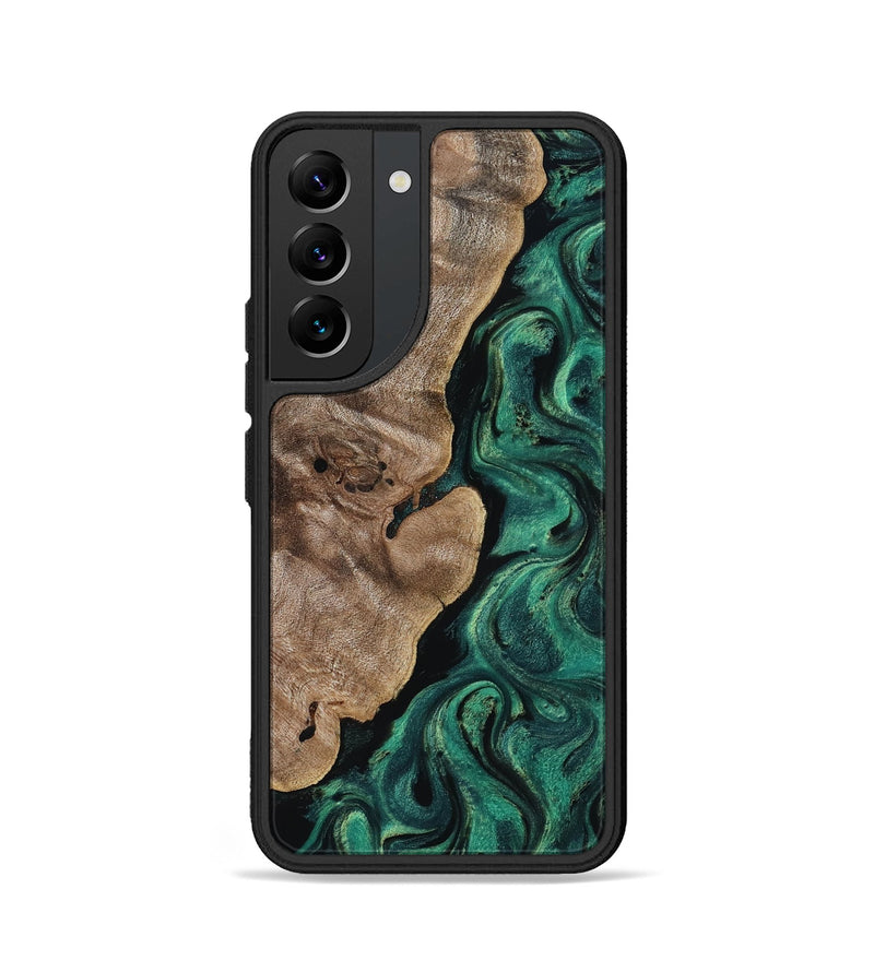 Galaxy S22 Wood Phone Case - Dina (Green, 818504)