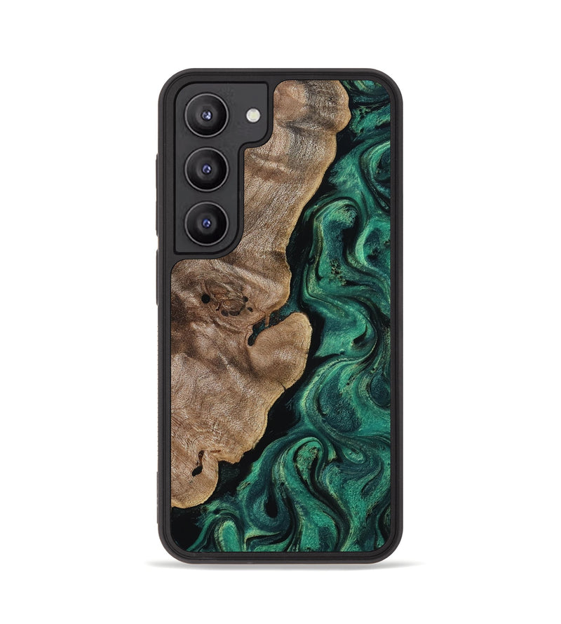 Galaxy S23 Wood Phone Case - Dina (Green, 818504)