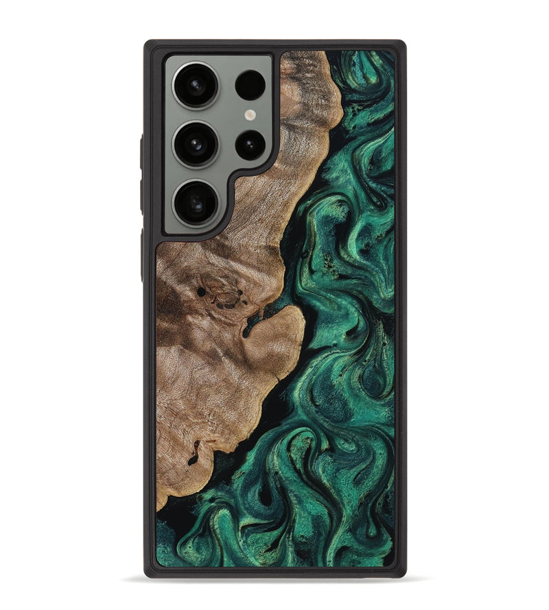 Galaxy S23 Ultra Wood Phone Case - Dina (Green, 818504)