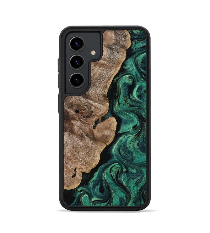 Galaxy S24 Wood Phone Case - Dina (Green, 818504)