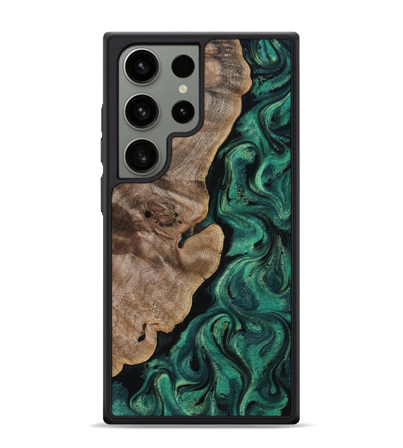 Galaxy S24 Ultra Wood Phone Case - Dina (Green, 818504)