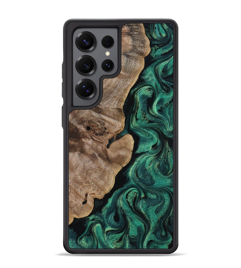 Galaxy S25 Ultra Wood Phone Case - Dina (Green, 818504)