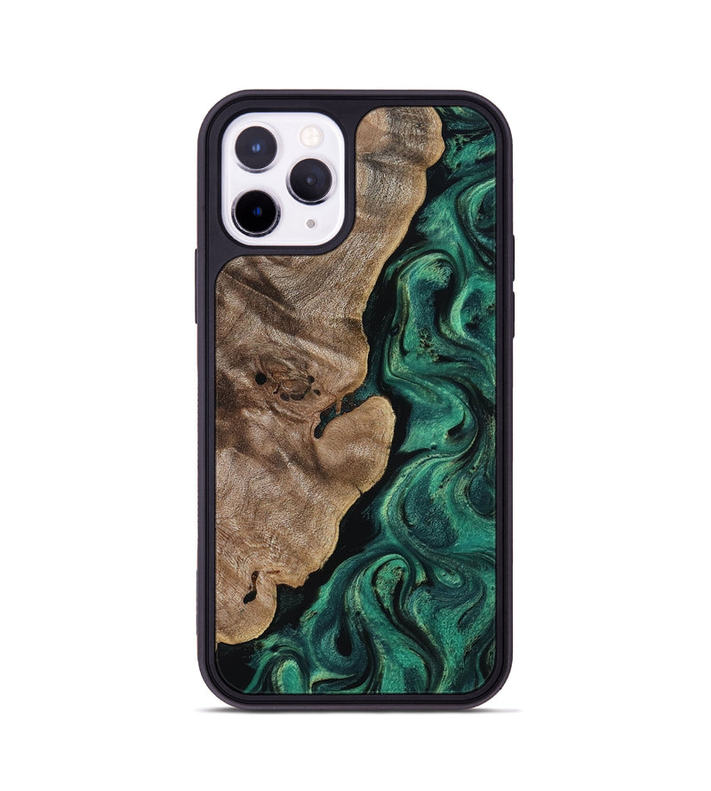 iPhone 11 Pro Wood Phone Case - Dina (Green, 818504)