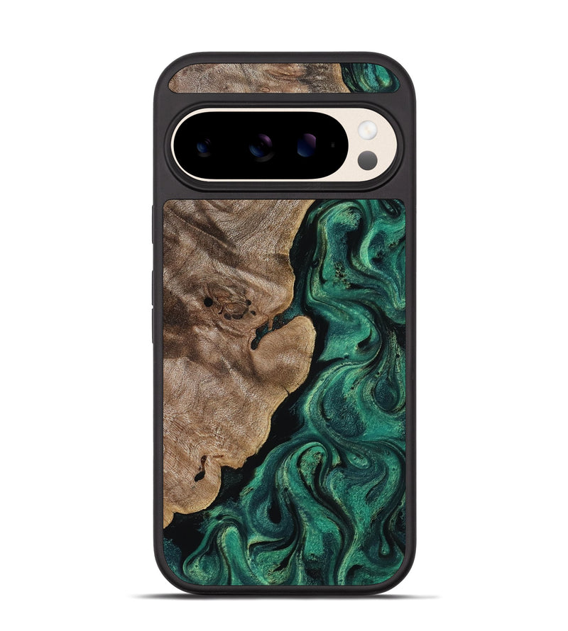Pixel 10 Wood Phone Case - Dina (Green, 818504)