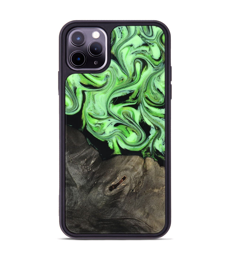 iPhone 11 Pro Max Wood Phone Case - Alayah (Neon, 818505)